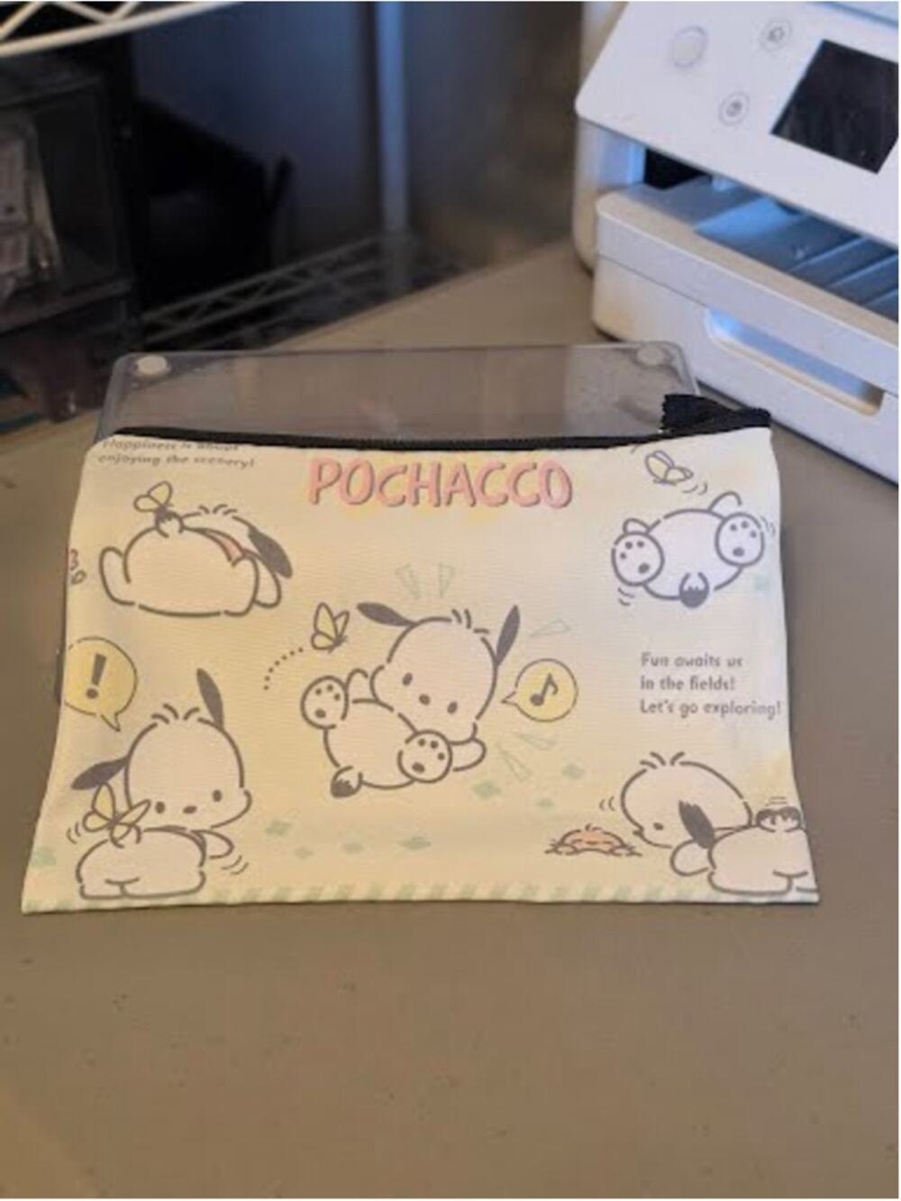 #PC-2405 Pochacco Zippered Polyester Accessory / Pencil Bag